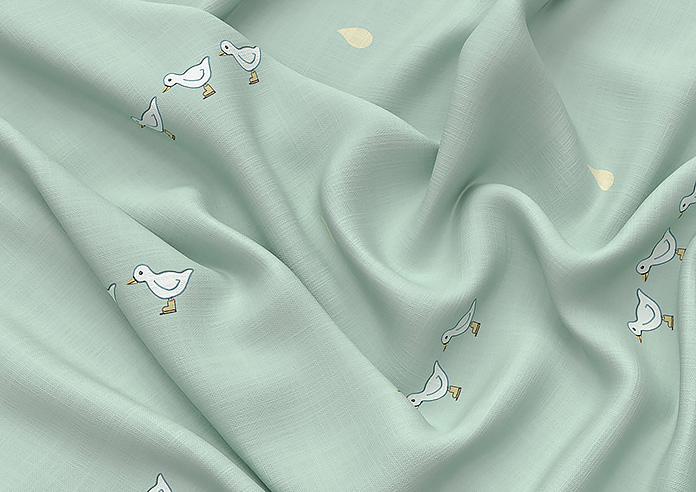 Puddle Down, Mummy Duck Egg - Twist&Fit Roman Blind - Image 4